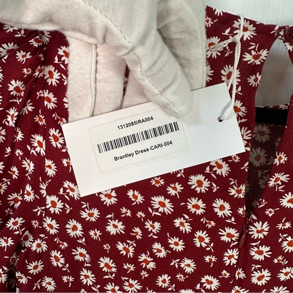 Reformation Red Floral Mini Dress - Picture 3 of 10